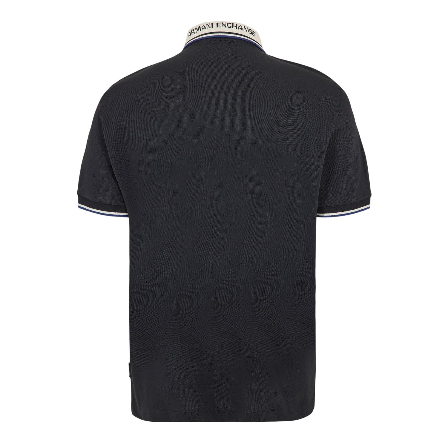 Deep Navy - Back - Armani Exchange Mens Short-Sleeved Polo Shirt