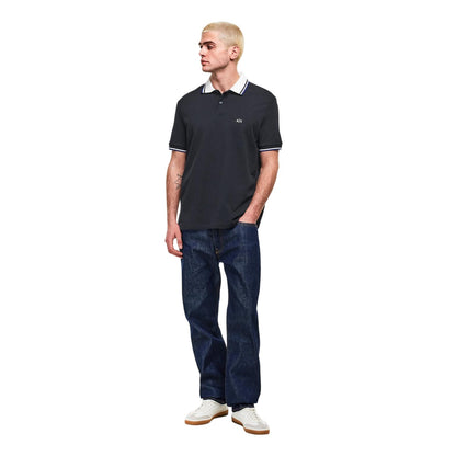 Deep Navy - Lifestyle - Armani Exchange Mens Short-Sleeved Polo Shirt
