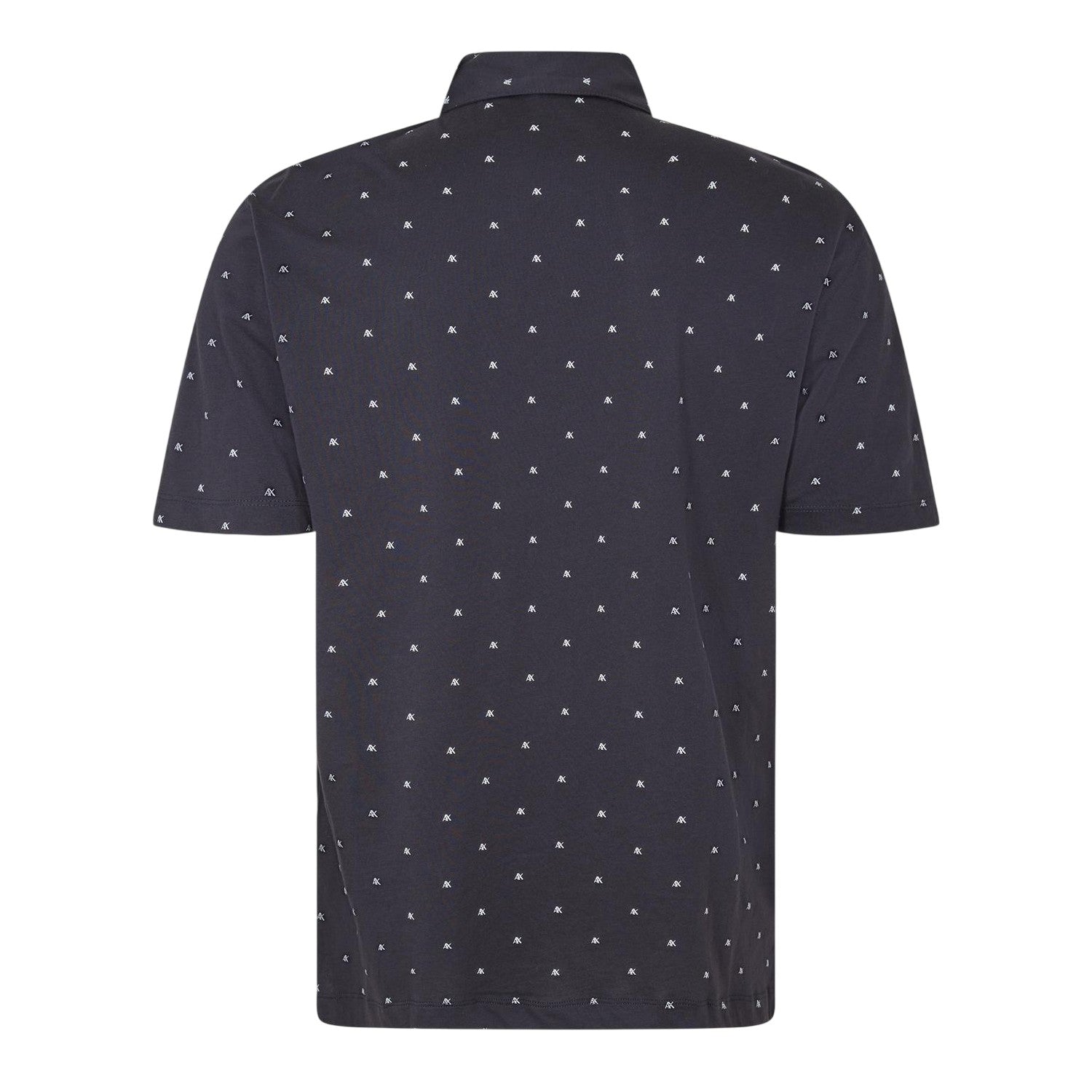 Navy - Back - Armani Exchange Mens Short-Sleeved Polo Shirt