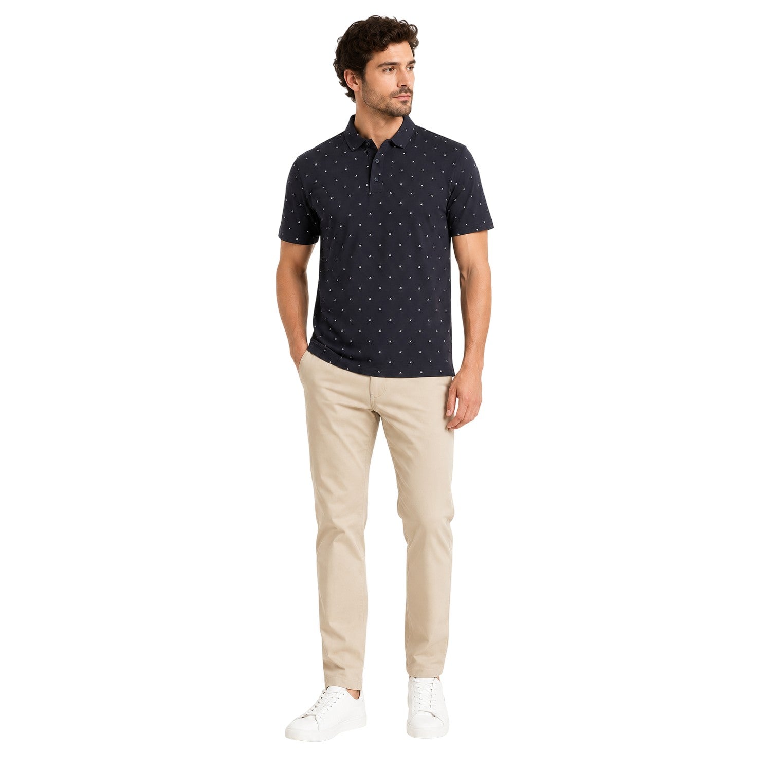 Navy - Lifestyle - Armani Exchange Mens Short-Sleeved Polo Shirt