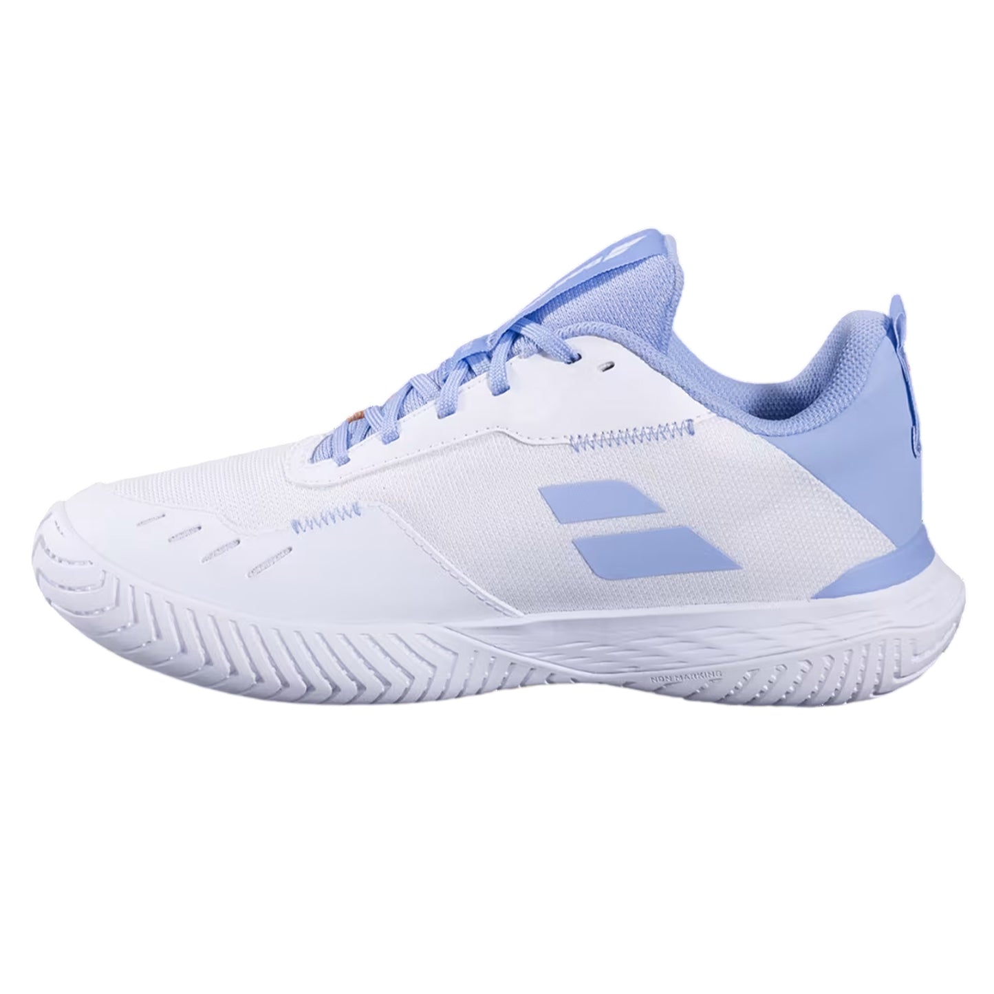 White-Blue - Back - Babolat Womens-Ladies SFX Evo Tennis Shoes