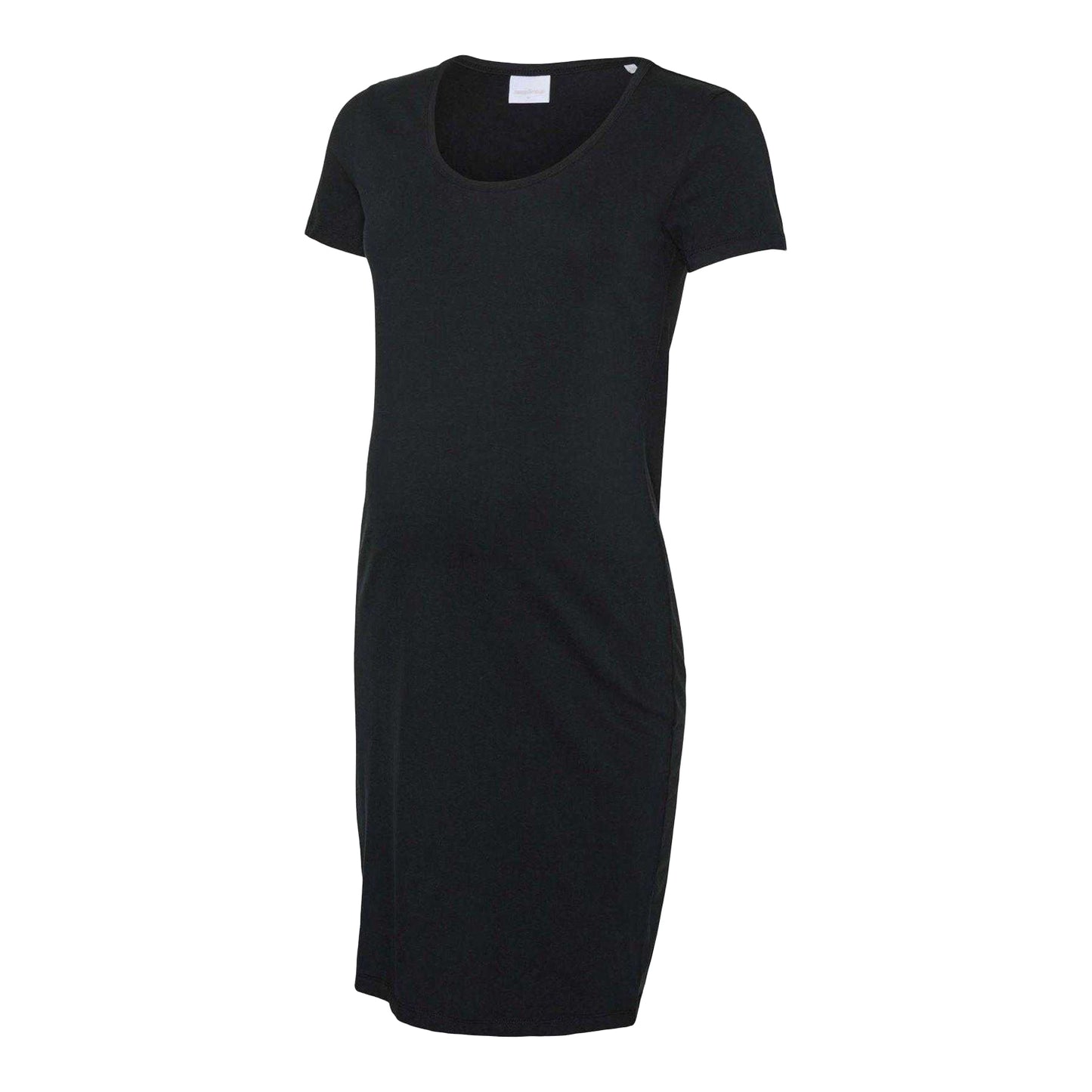 Black - Front - Mamalicious Womens-Ladies Maternity Short-Sleeved T-Shirt Dress