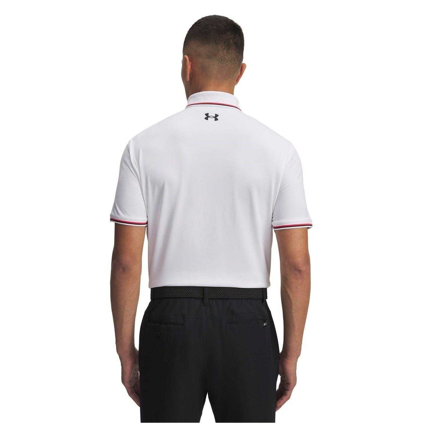 White - Back - Under Armour Mens Playoff 3.0 Polo Shirt