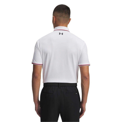 White - Back - Under Armour Mens Playoff 3.0 Polo Shirt