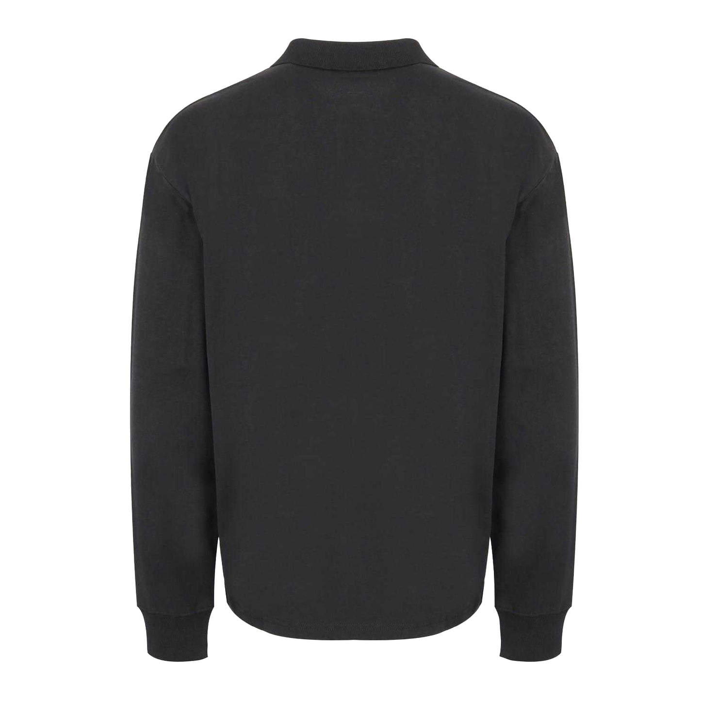 Black - Back - No Fear Mens Long-Sleeved Polo Shirt