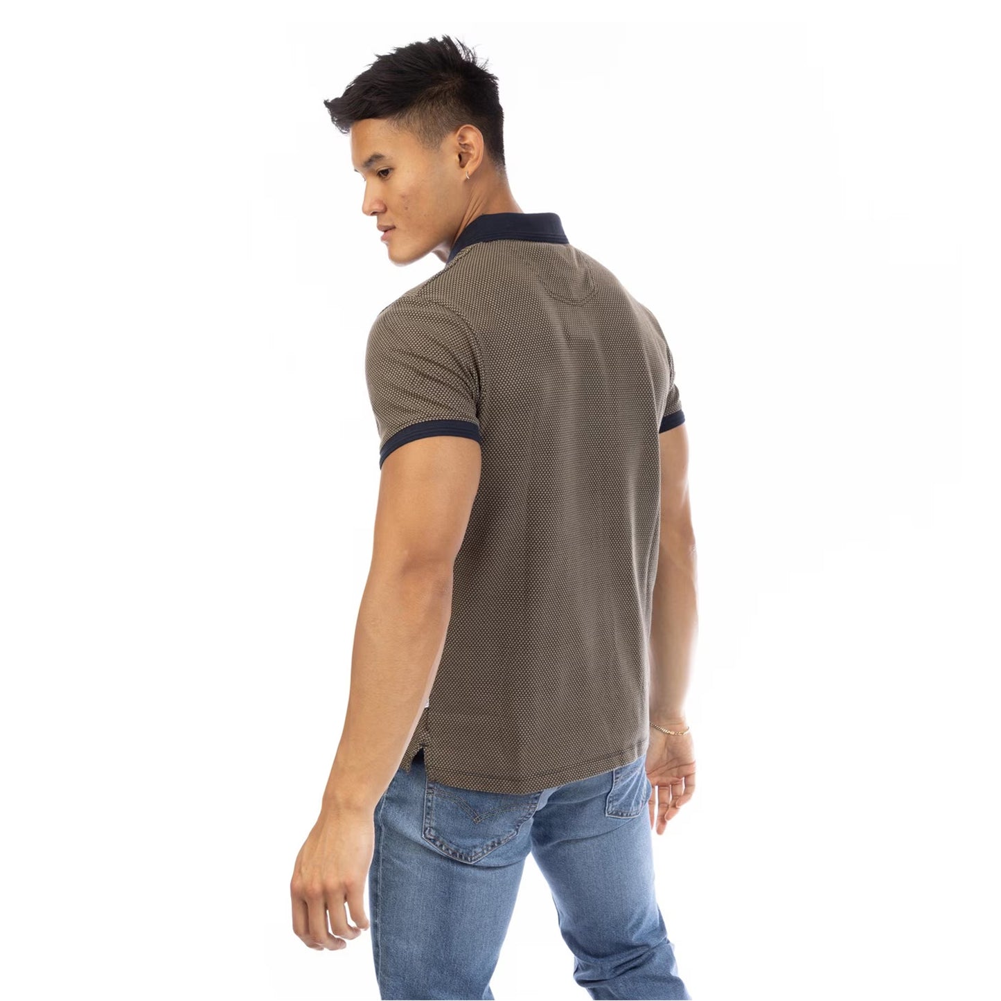 Green - Back - Peter Werth Mens Cosway Collared Polo Shirt