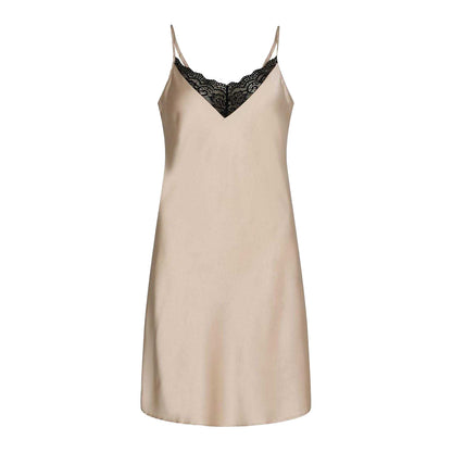 Moonlight - Front - CCDK Copenhagen Womens-Ladies Laura Lace Trim Nightdress