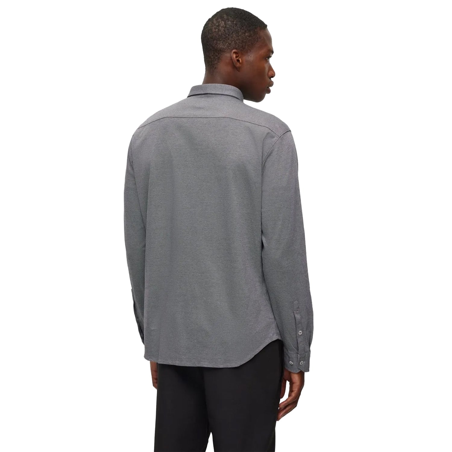 Navy - Back - Boss Mens Biado_R Shirt