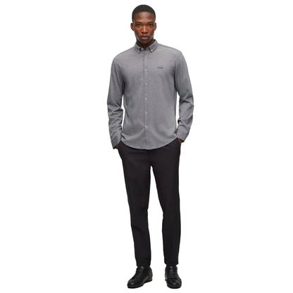 Navy - Side - Boss Mens Biado_R Shirt
