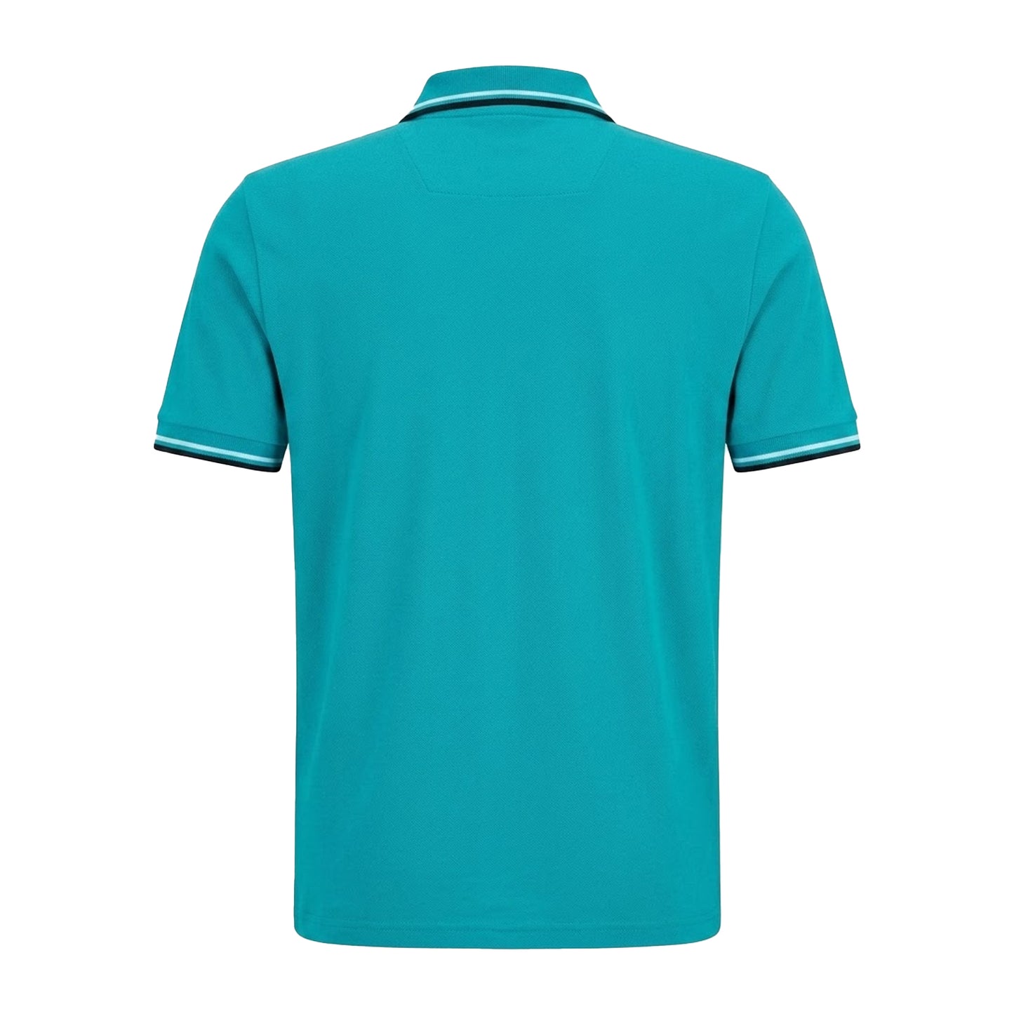 Blue - Back - Boss Mens Paddy Short-Sleeved Polo Shirt