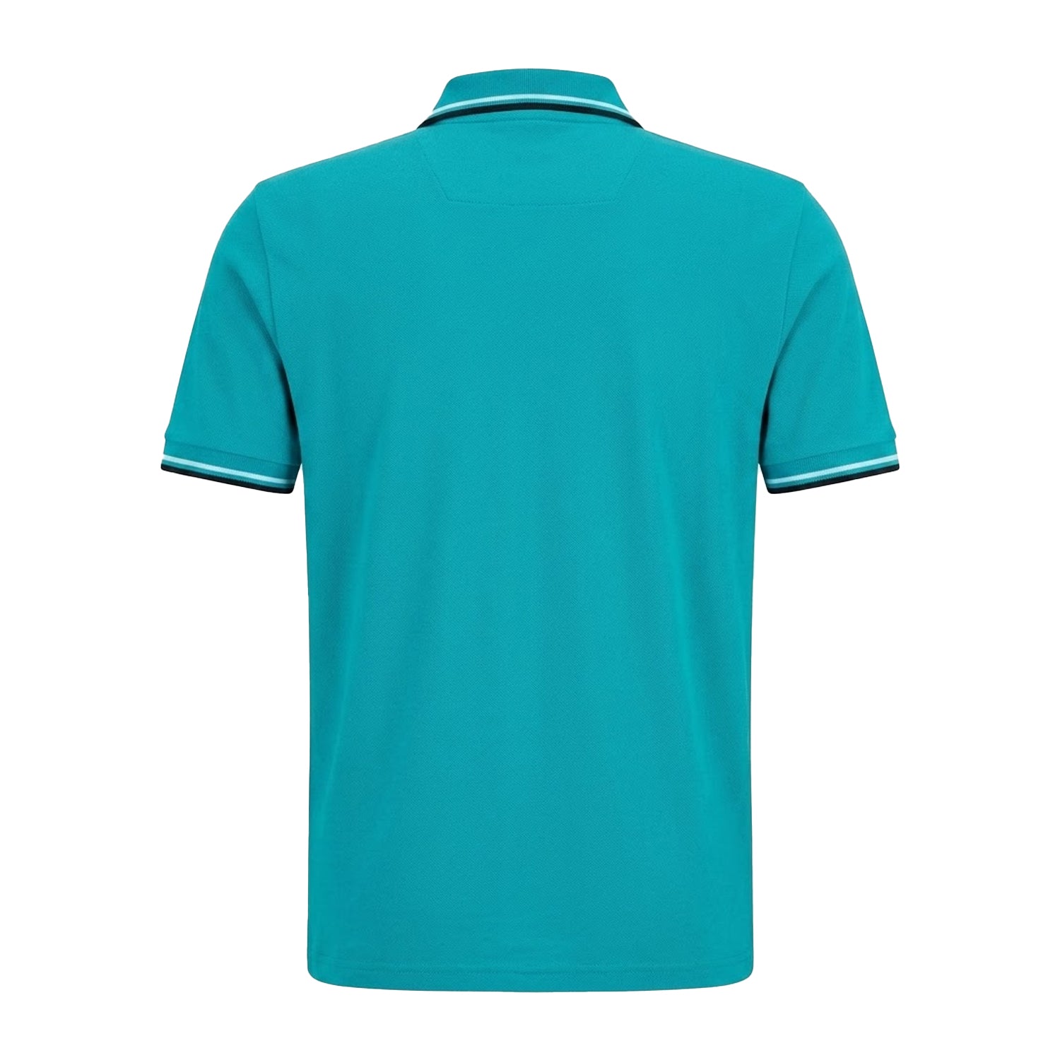 Blue - Back - Boss Mens Paddy Short-Sleeved Polo Shirt