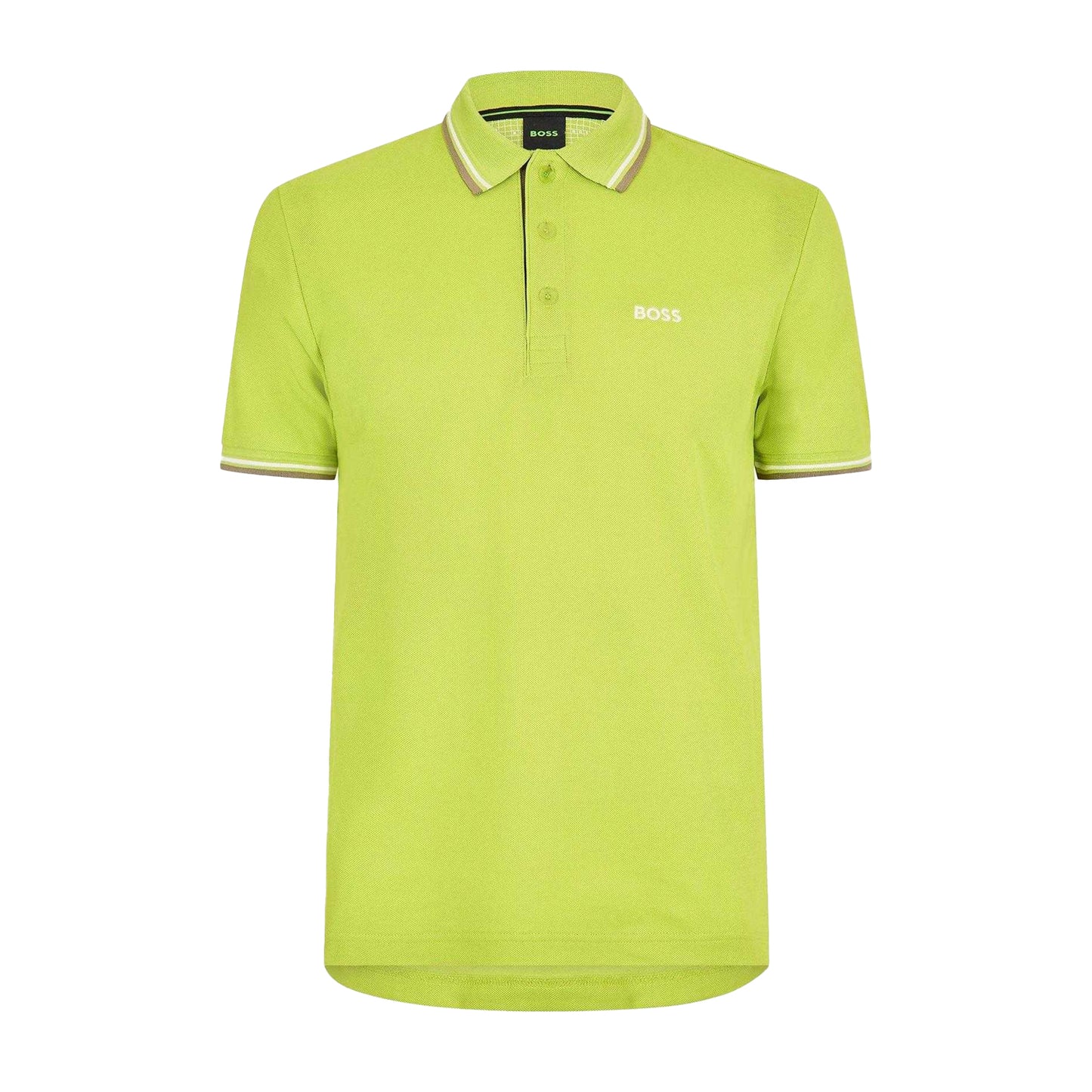 Pastel Green - Front - Boss Mens Paddy Short-Sleeved Polo Shirt
