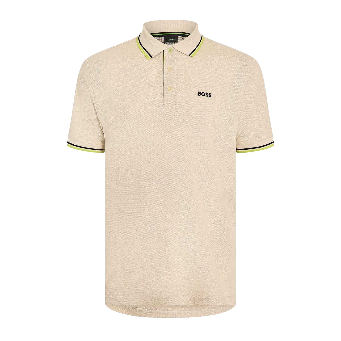White - Front - Boss Mens Paddy Short-Sleeved Polo Shirt