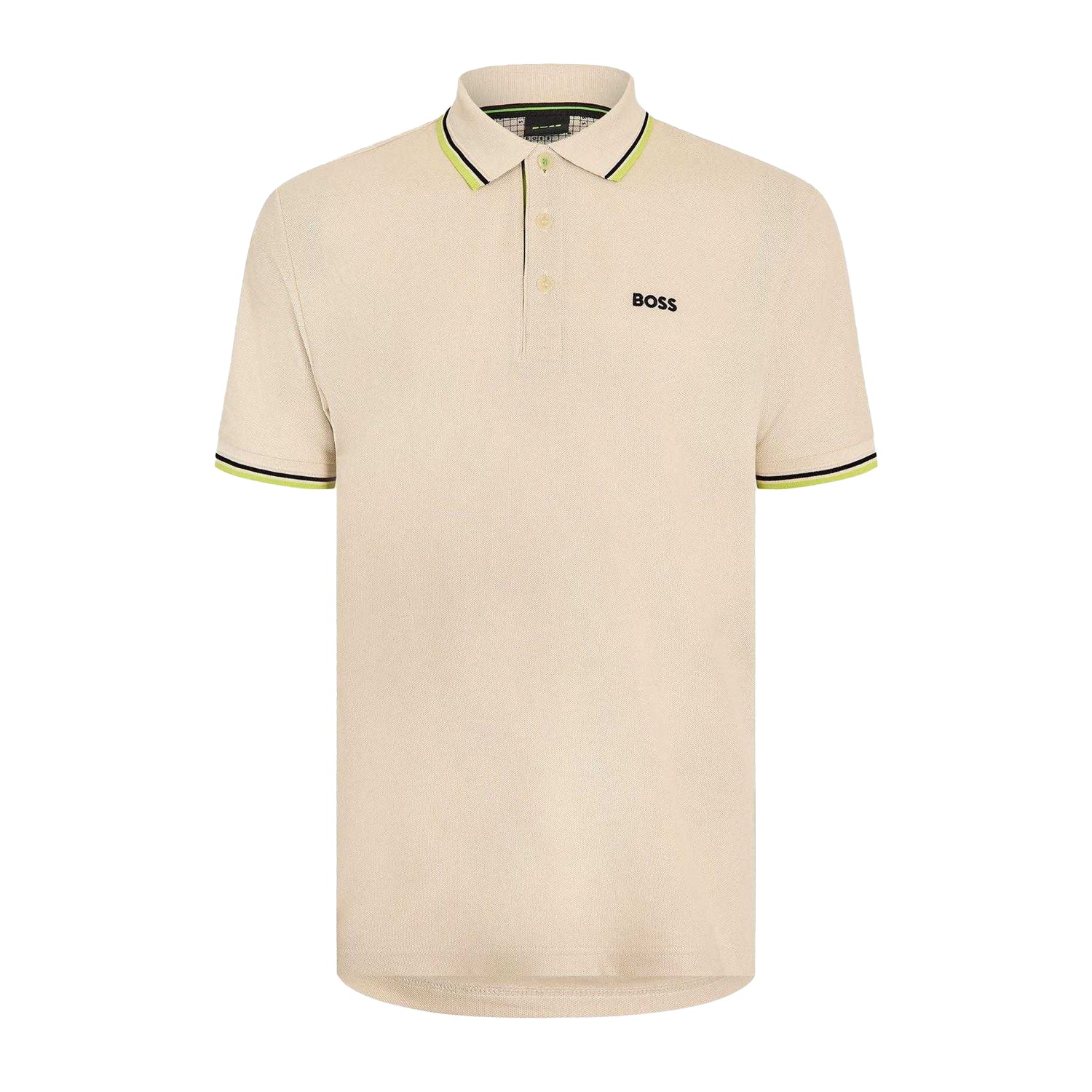 White - Front - Boss Mens Paddy Short-Sleeved Polo Shirt