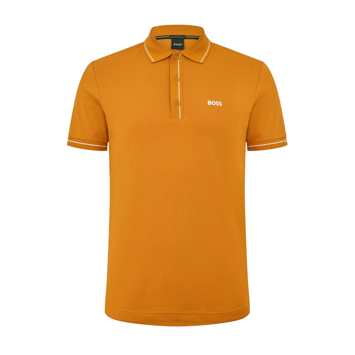 Dark Yellow - Front - Boss Mens Paddy Short-Sleeved Polo Shirt