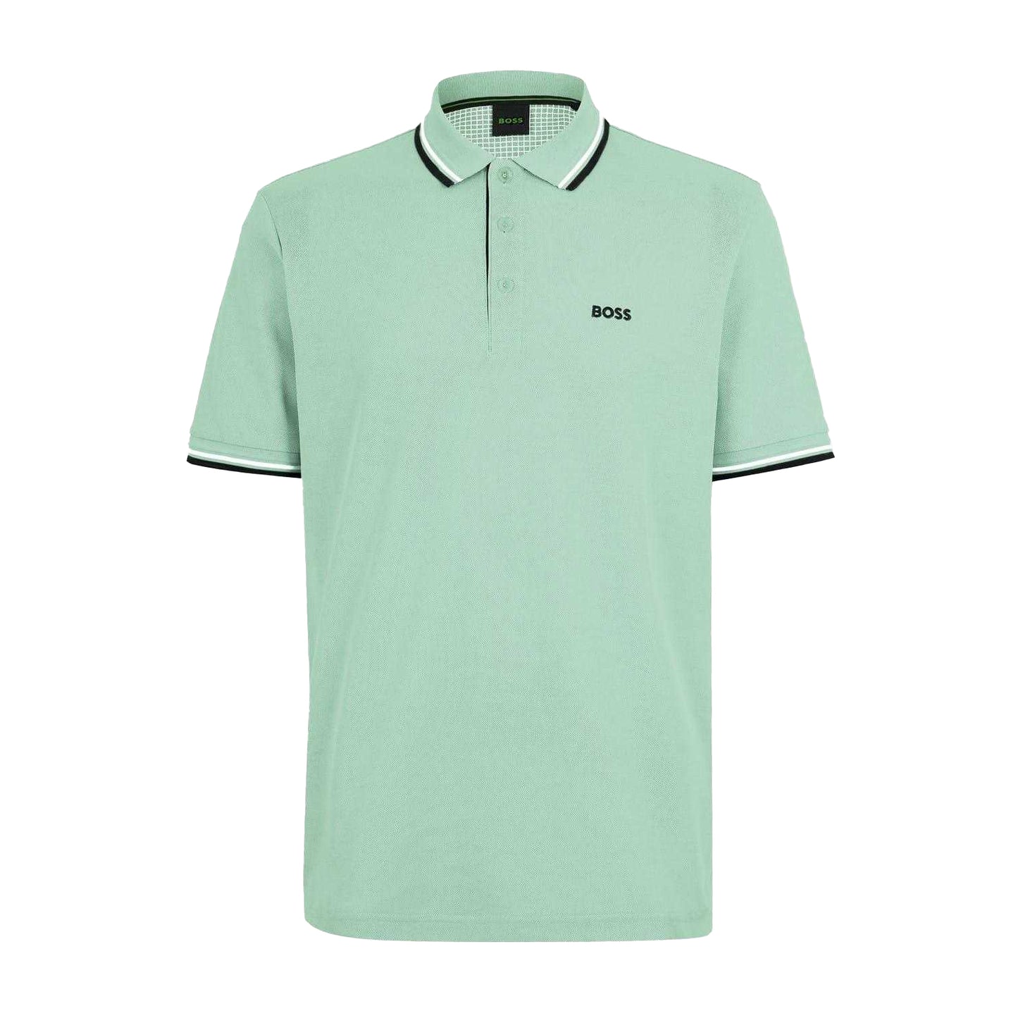 Green - Front - Boss Mens Paddy Short-Sleeved Polo Shirt