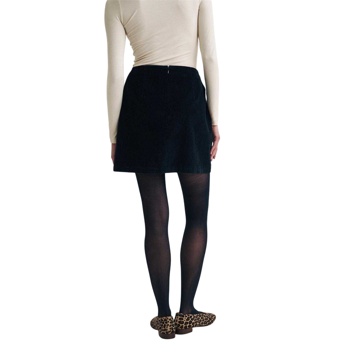 Black - Side - Nobody´s Child Womens-Ladies Ribbed High Waist Mini Skirt