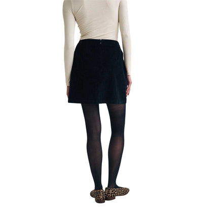 Black - Side - Nobody´s Child Womens-Ladies Ribbed High Waist Mini Skirt