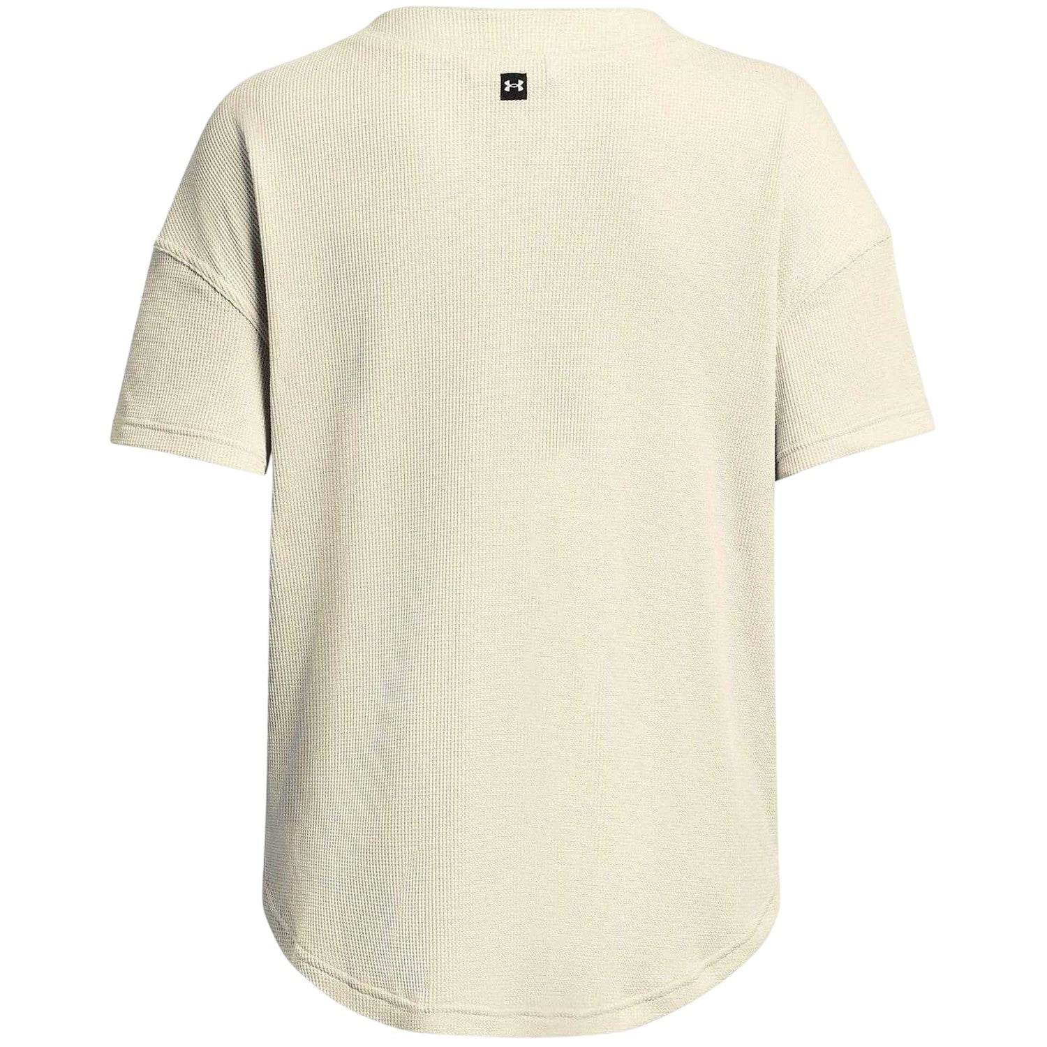 Beige - Back - Under Armour Womens-Ladies Project Rock Easy Go Shirt