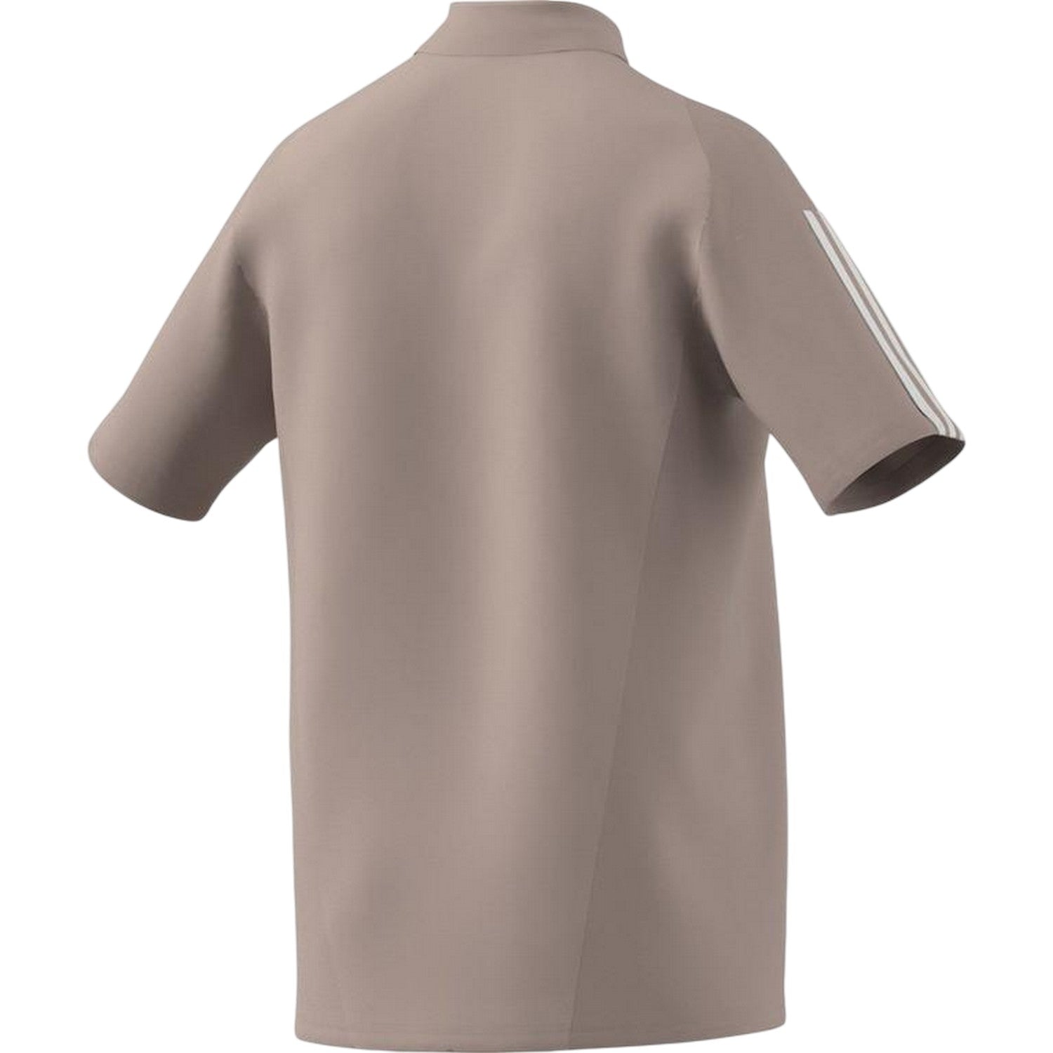 Brown - Back - Adidas Mens 3 Stripes Performance Polo Shirt