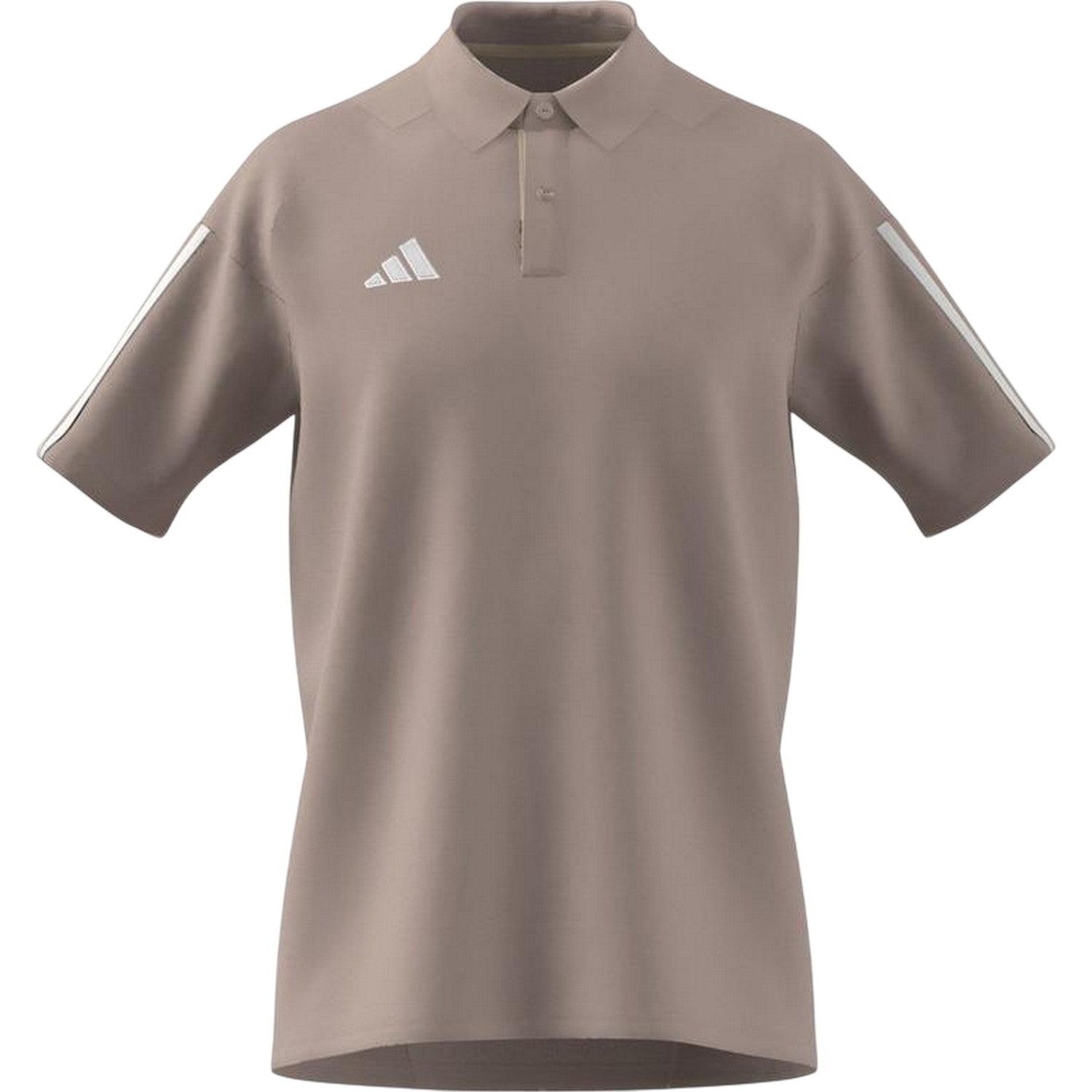 Brown - Front - Adidas Mens 3 Stripes Performance Polo Shirt