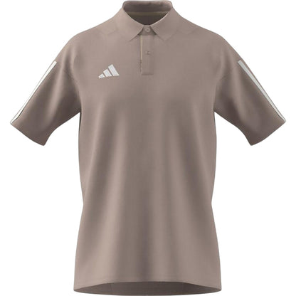 Brown - Front - Adidas Mens 3 Stripes Performance Polo Shirt