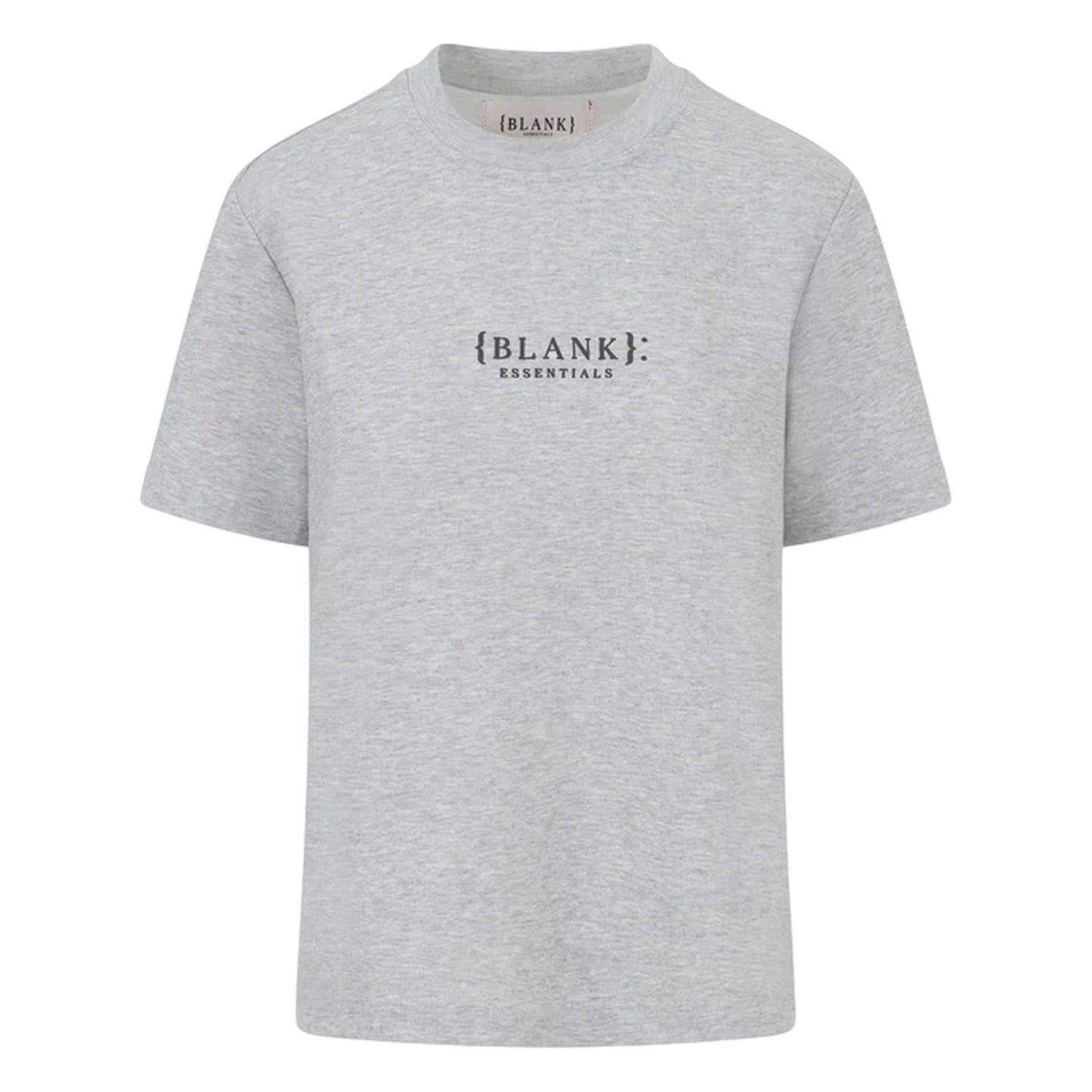 Grey Marl - Front - Blank Essentials Womens-Ladies Essentials Logo Boyfriend T-Shirt