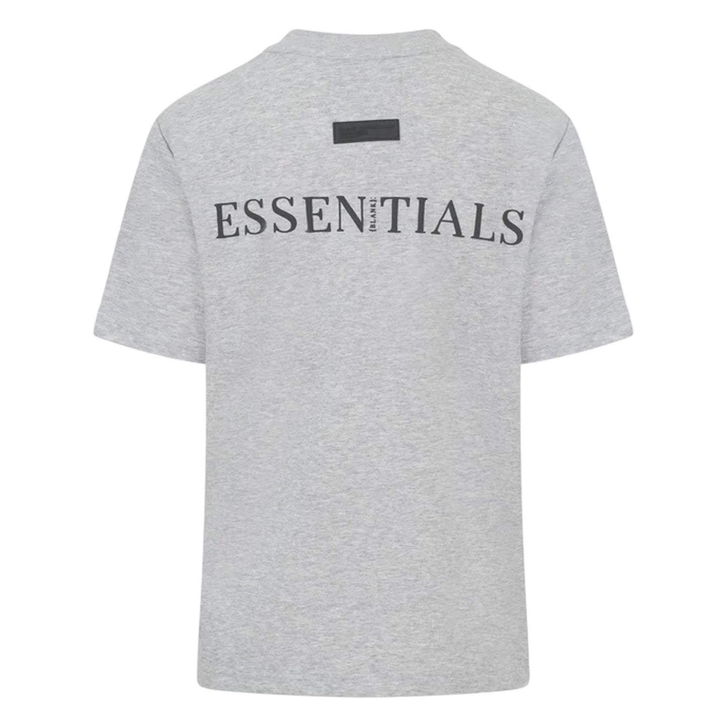 Grey Marl - Back - Blank Essentials Womens-Ladies Essentials Logo Boyfriend T-Shirt