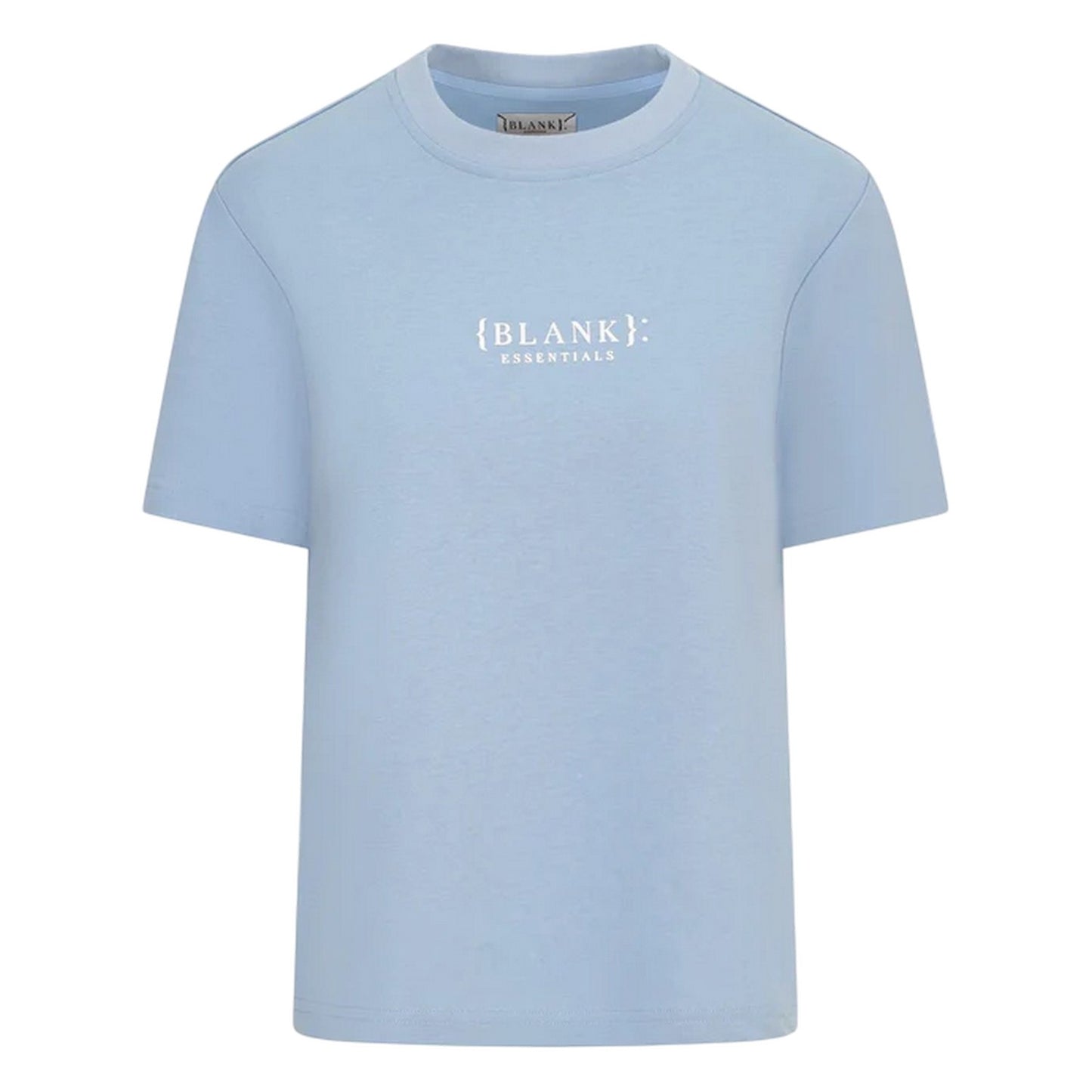 Mineral Blue - Front - Blank Essentials Womens-Ladies Essentials Logo Boyfriend T-Shirt