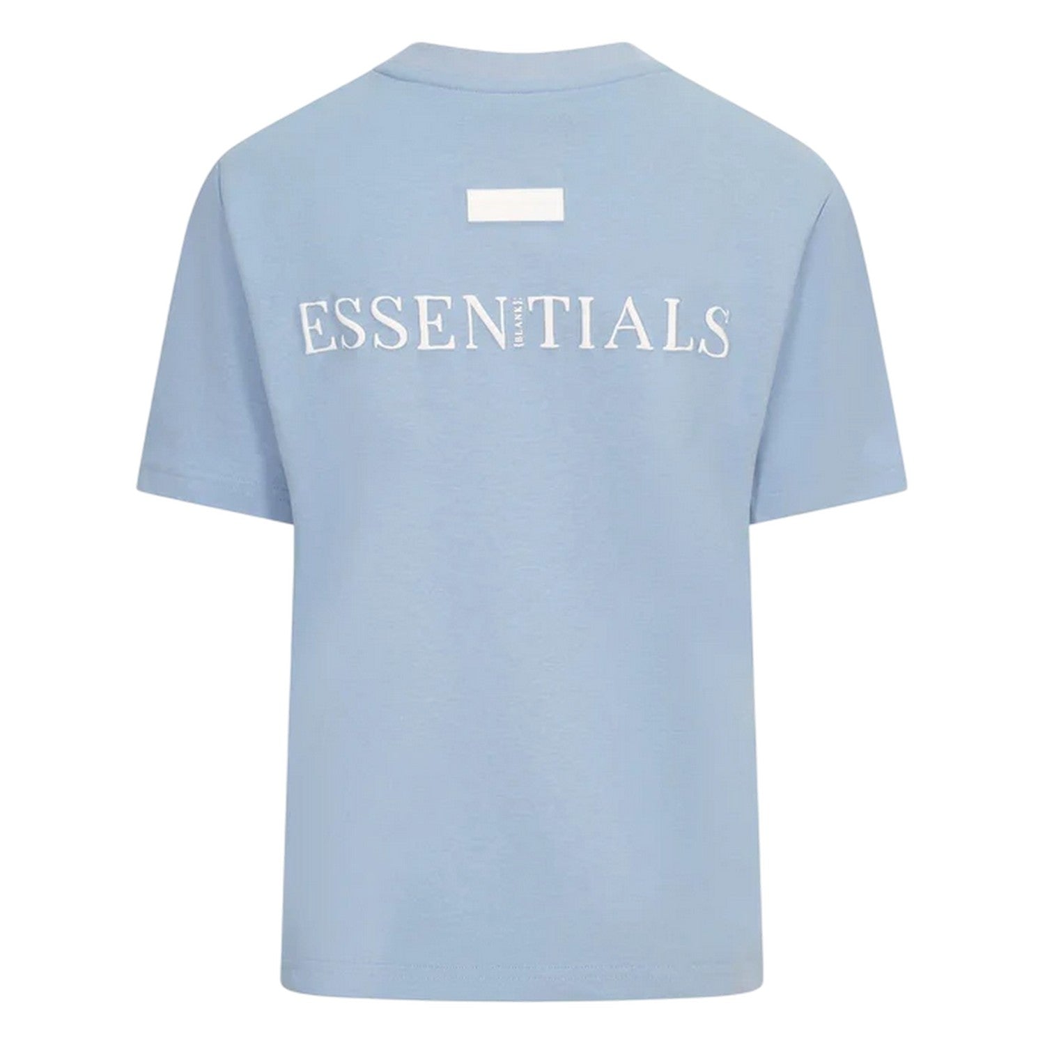 Mineral Blue - Back - Blank Essentials Womens-Ladies Essentials Logo Boyfriend T-Shirt