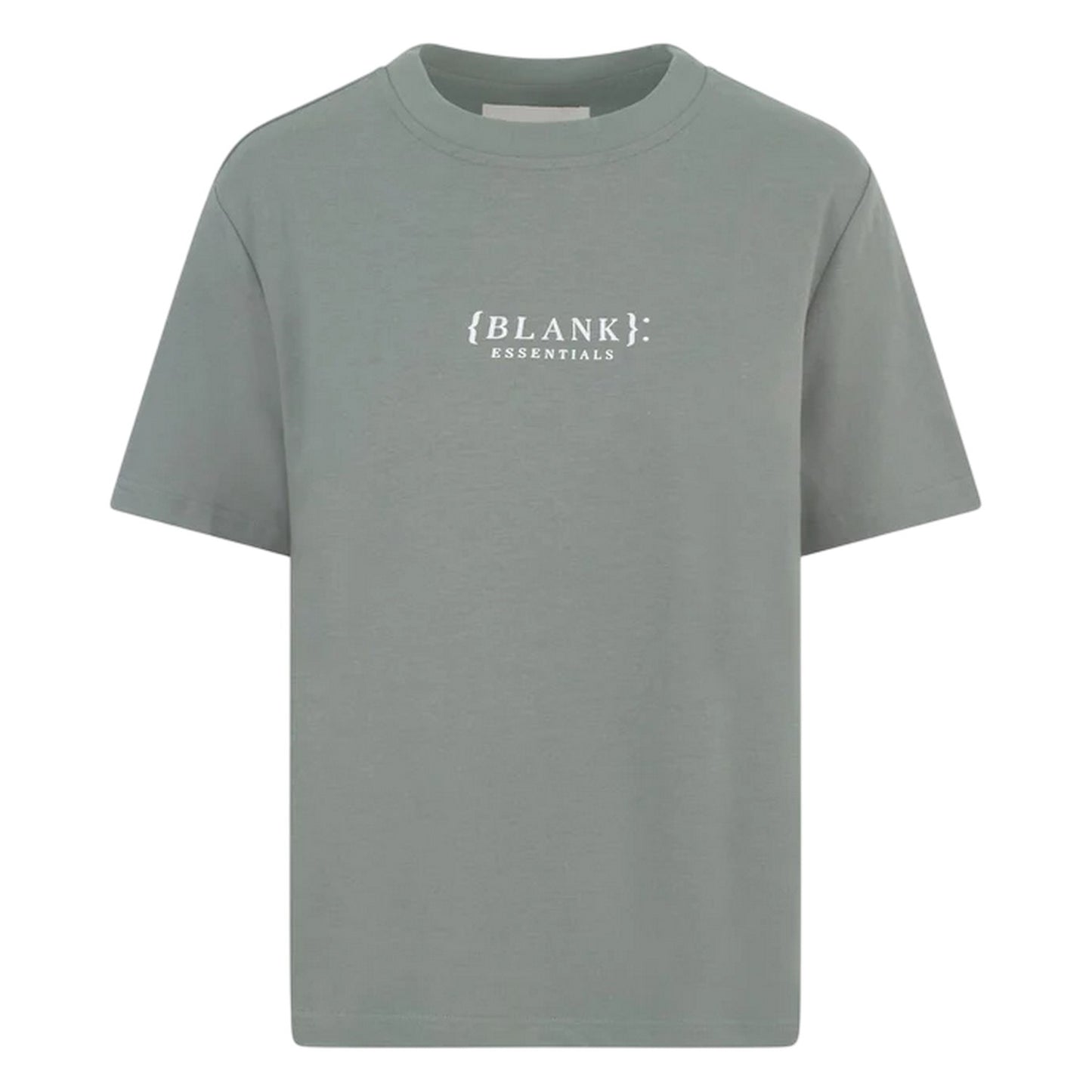 Sage - Front - Blank Essentials Womens-Ladies Essentials Logo Boyfriend T-Shirt