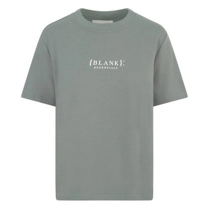 Sage - Front - Blank Essentials Womens-Ladies Essentials Logo Boyfriend T-Shirt