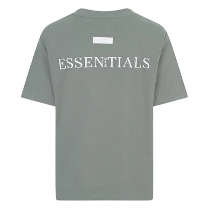 Sage - Back - Blank Essentials Womens-Ladies Essentials Logo Boyfriend T-Shirt