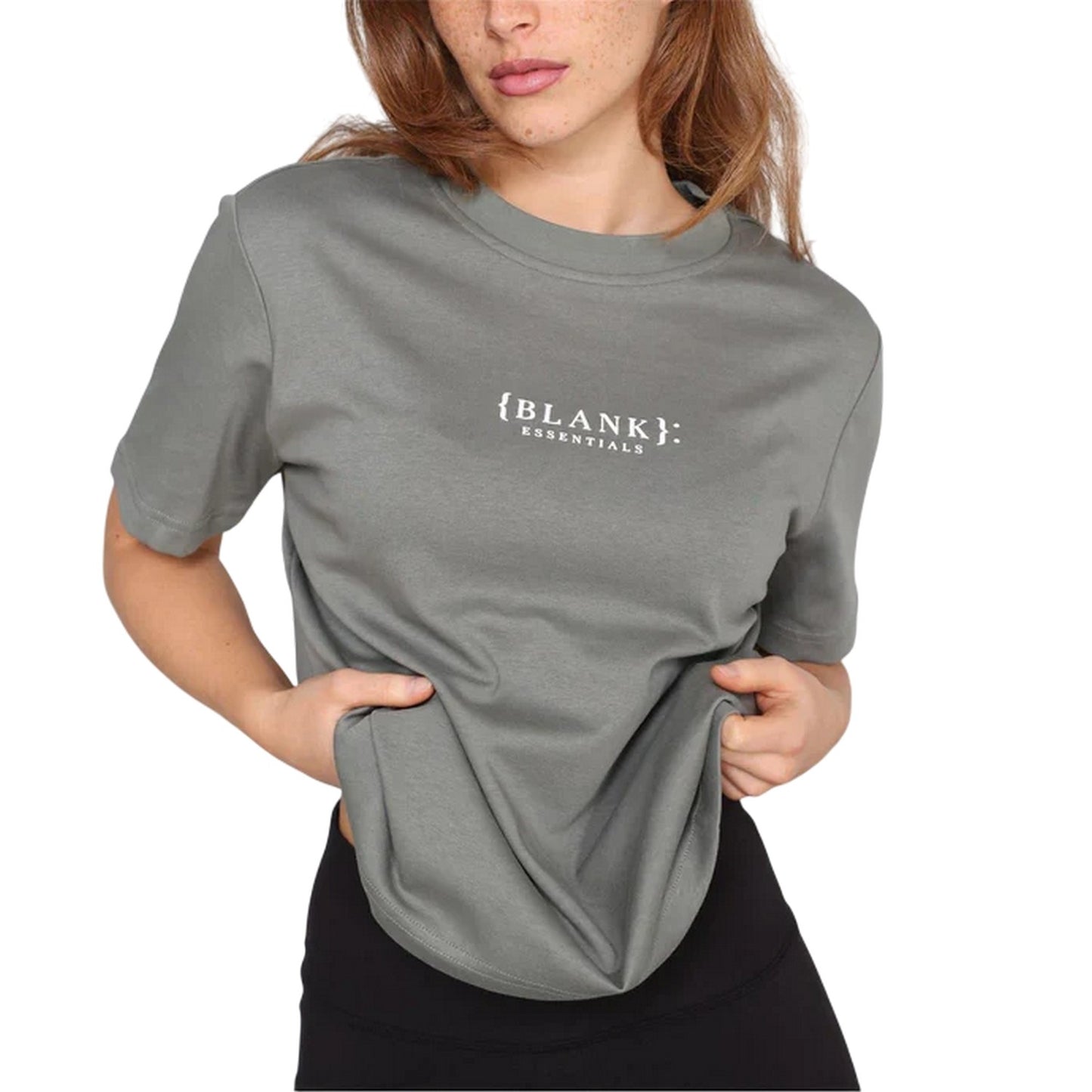 Sage - Lifestyle - Blank Essentials Womens-Ladies Essentials Logo Boyfriend T-Shirt