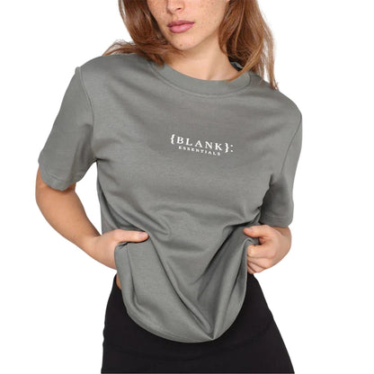 Sage - Lifestyle - Blank Essentials Womens-Ladies Essentials Logo Boyfriend T-Shirt