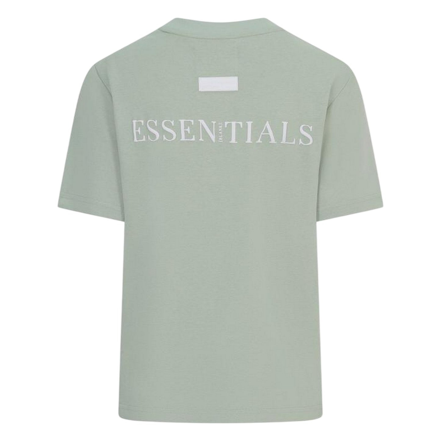 Sage Green - Back - Blank Essentials Womens-Ladies Essentials Logo Boyfriend T-Shirt