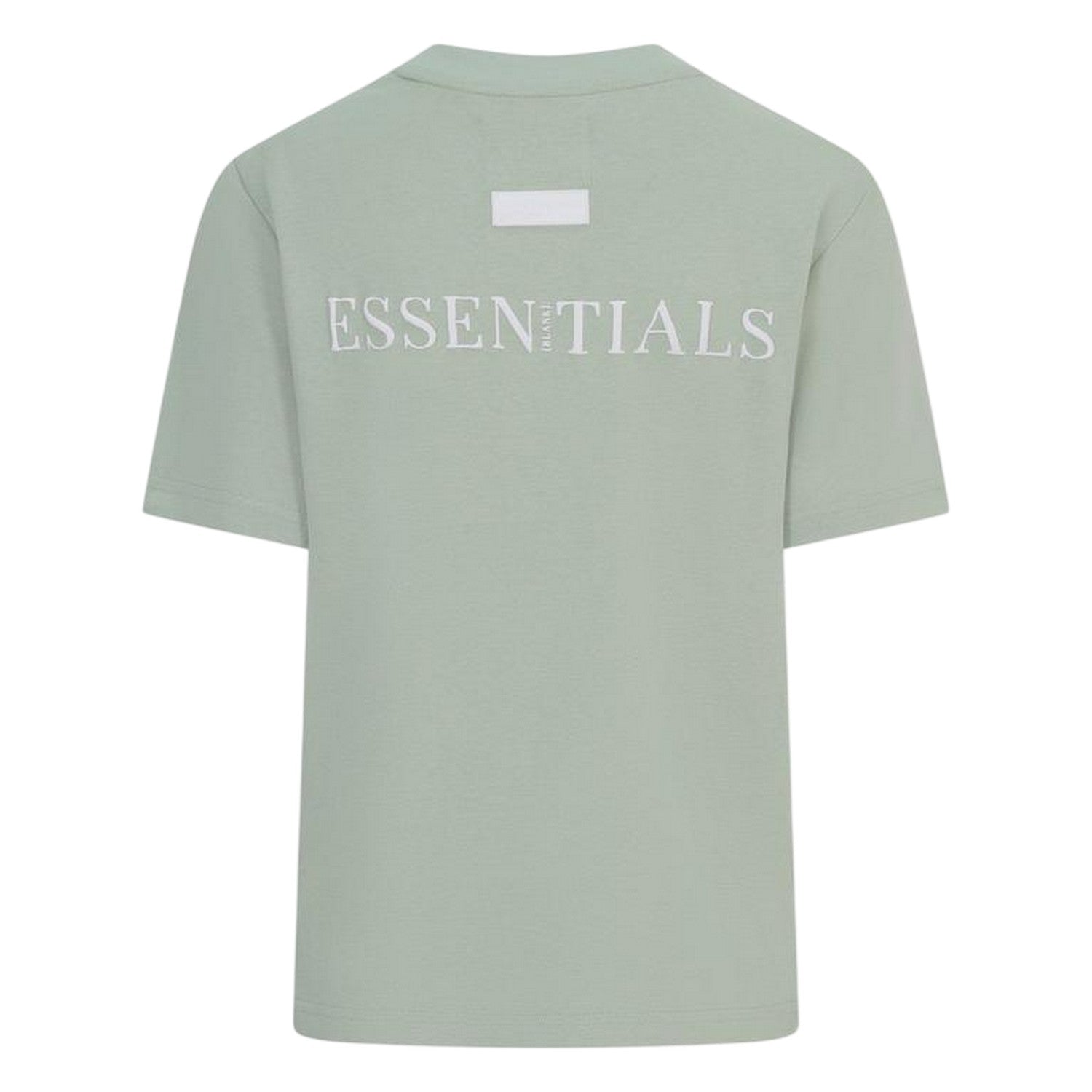 Sage Green - Back - Blank Essentials Womens-Ladies Essentials Logo Boyfriend T-Shirt