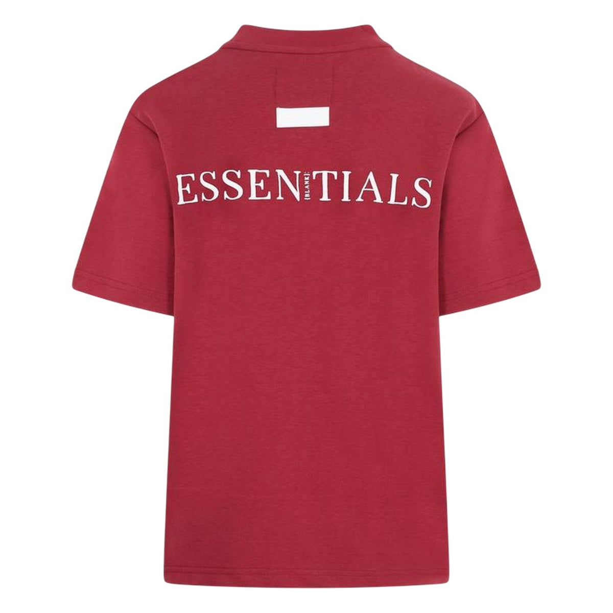 Burgundy - Back - Blank Essentials Womens-Ladies Essentials Logo Boyfriend T-Shirt