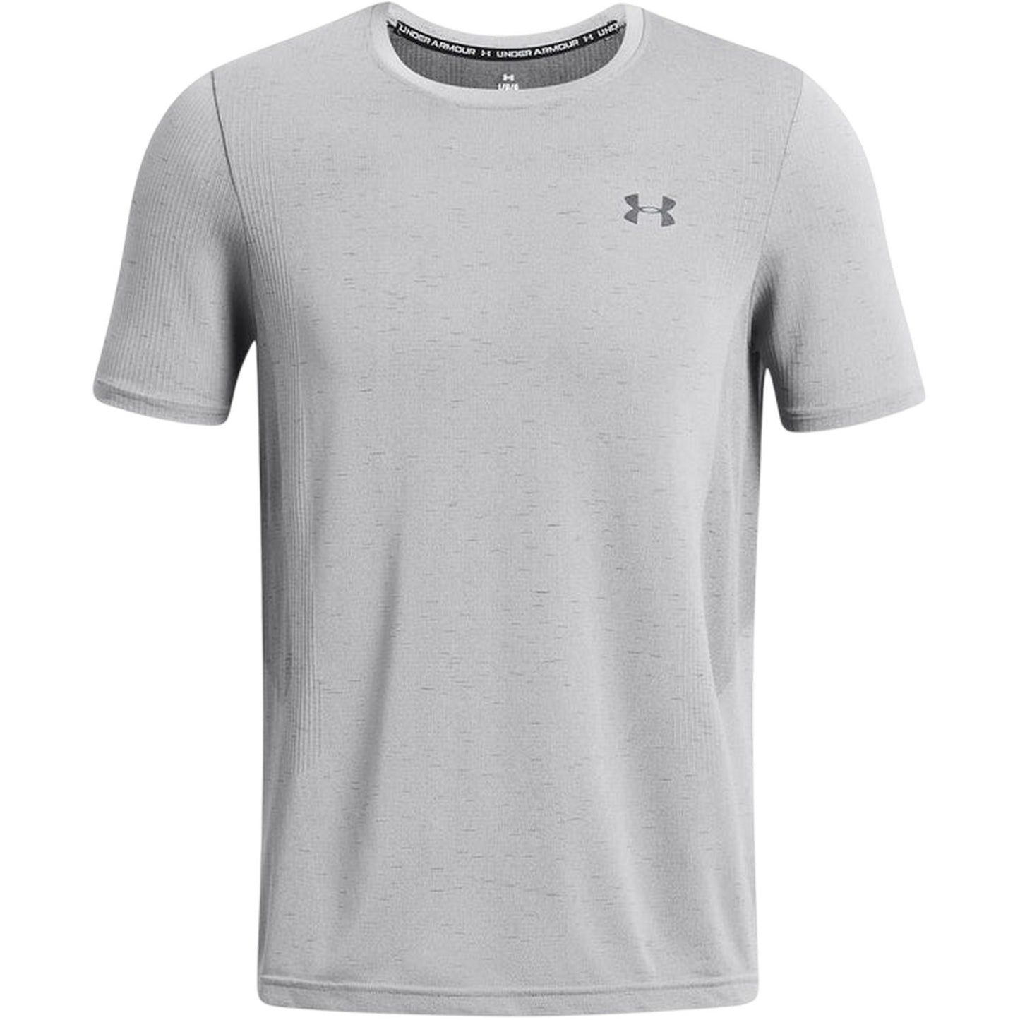 Grey-Black - Front - Under Armour Mens Vanish Seamless T-Shirt