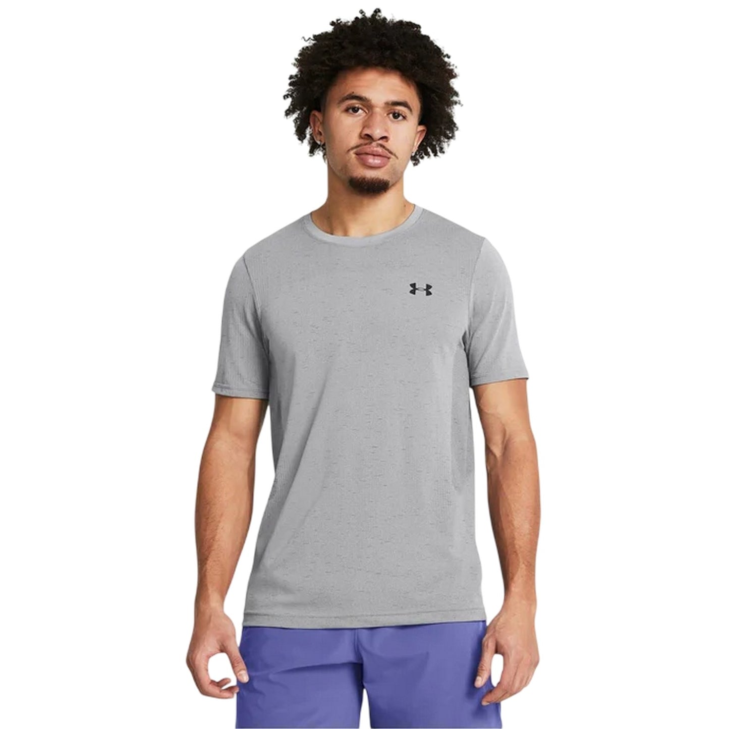 Grey-Black - Lifestyle - Under Armour Mens Vanish Seamless T-Shirt