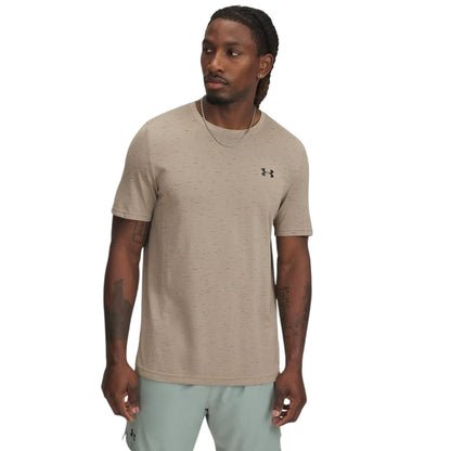 Khaki - Front - Under Armour Mens Vanish Seamless T-Shirt
