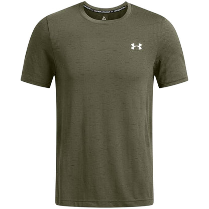 Marine OD Green - Front - Under Armour Mens Vanish Seamless T-Shirt