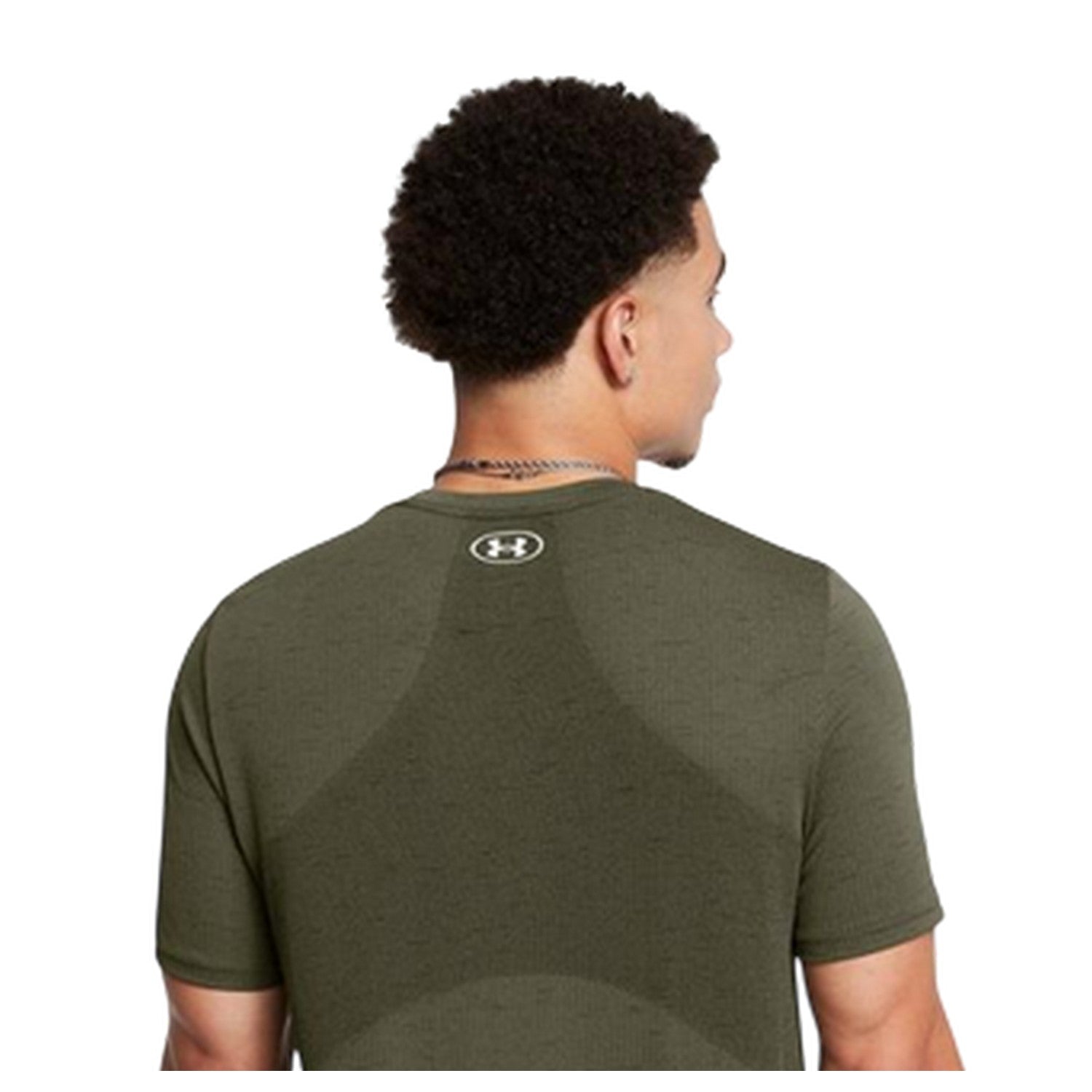 Marine OD Green - Side - Under Armour Mens Vanish Seamless T-Shirt