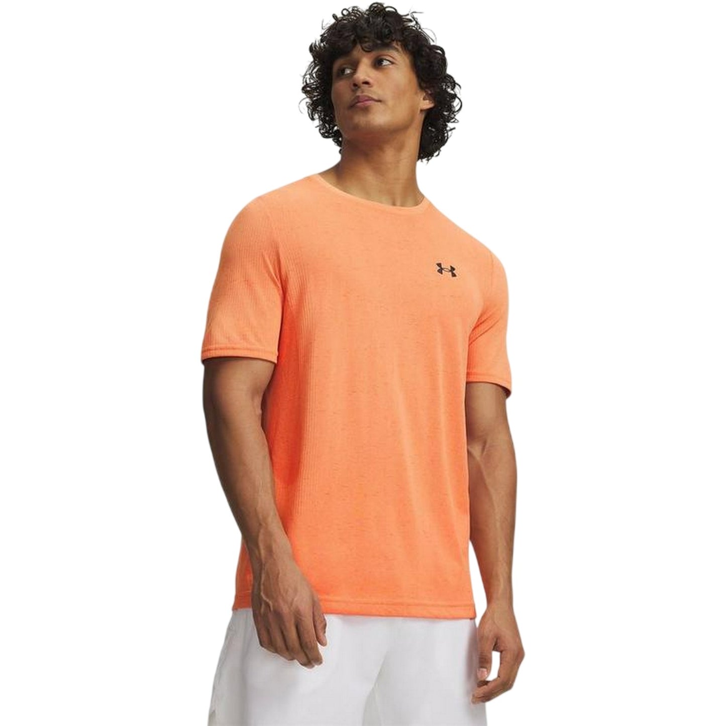 Orange - Front - Under Armour Mens Vanish Seamless T-Shirt