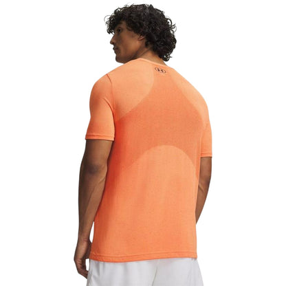Orange - Back - Under Armour Mens Vanish Seamless T-Shirt