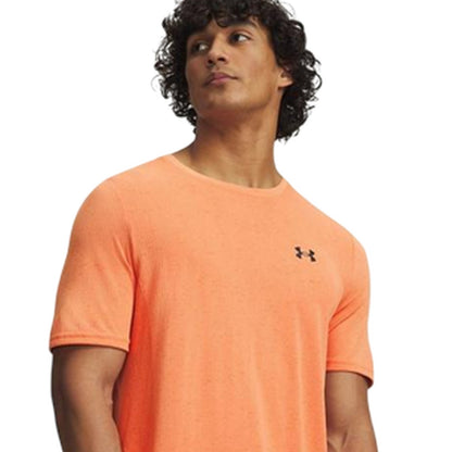 Orange - Side - Under Armour Mens Vanish Seamless T-Shirt
