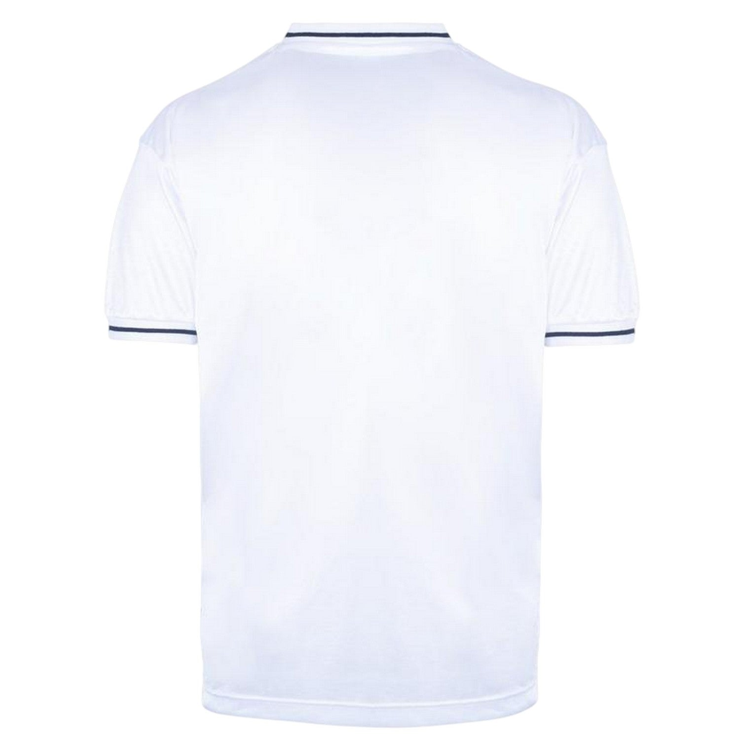 White-Blue - Back - Score Draw Mens 1981 Tottenham Hotspur FC V Neck Home Shirt