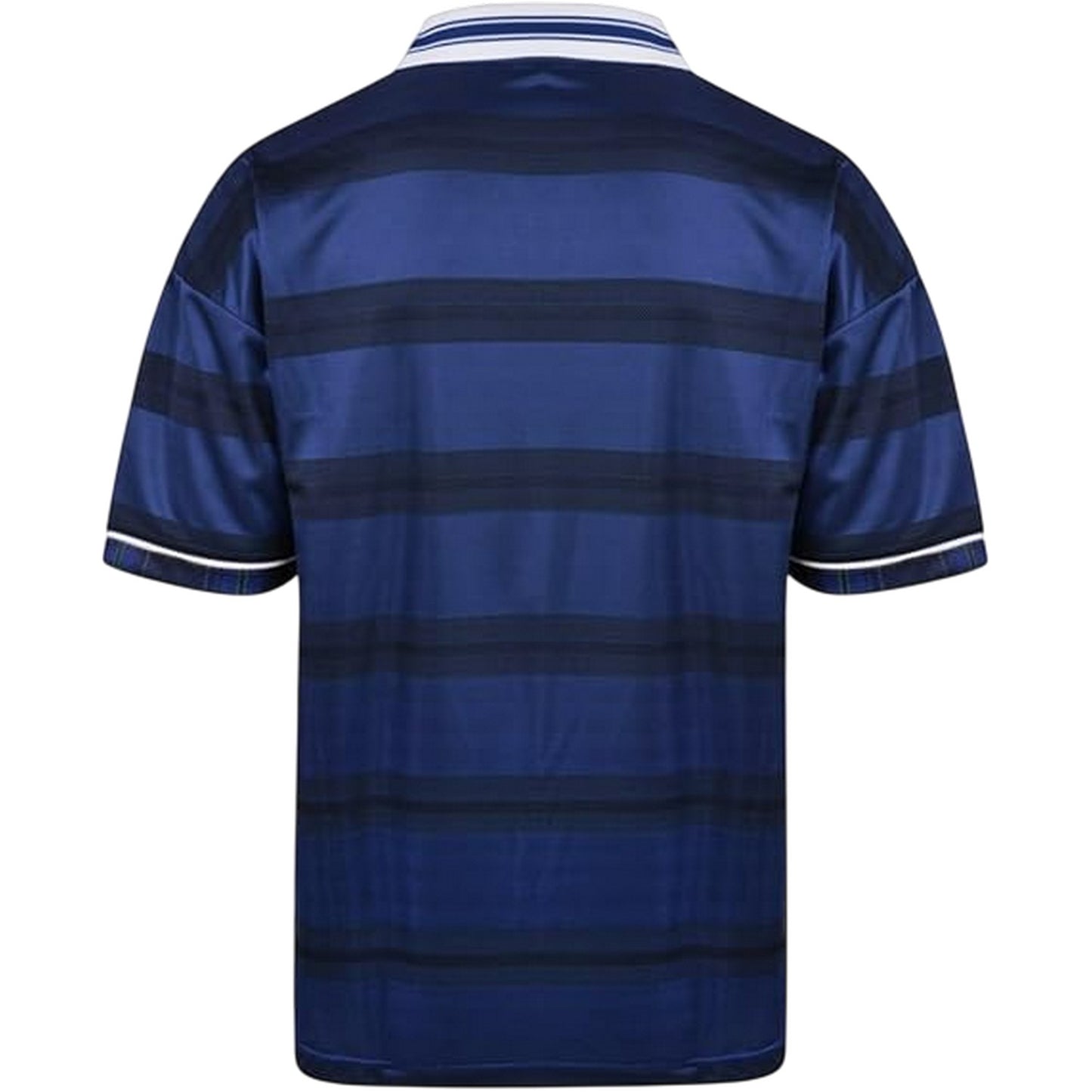 Blue-White - Back - Score Draw Mens Retro International Scotland Football Shirt