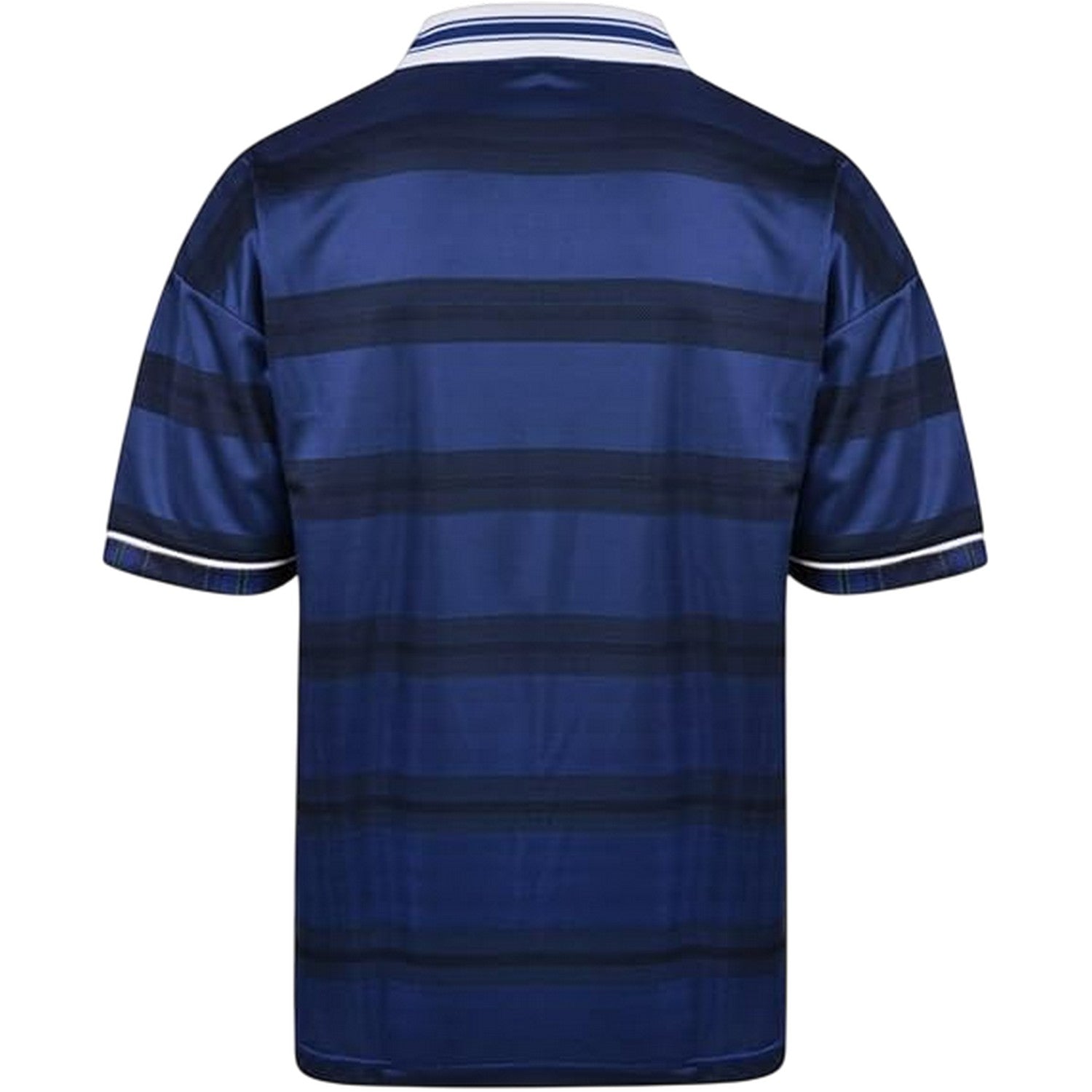 Blue-White - Back - Score Draw Mens Retro International Scotland Football Shirt