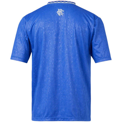 Blue - Back - Score Draw Mens Rangers FC Replica Football Shirt